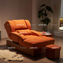 高顏值愛馬仕橙色水療休息廳沙發(fā)